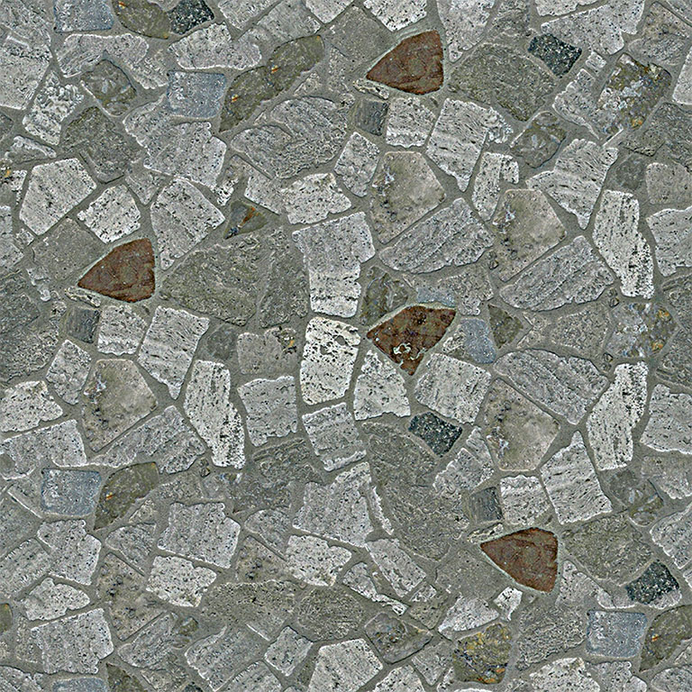 Stand On Bedruckte Bodenfliese - Flagstone Mixed