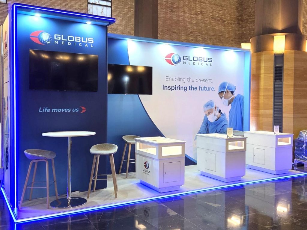 Raised Expo Floor with LED Side edge for Cable management